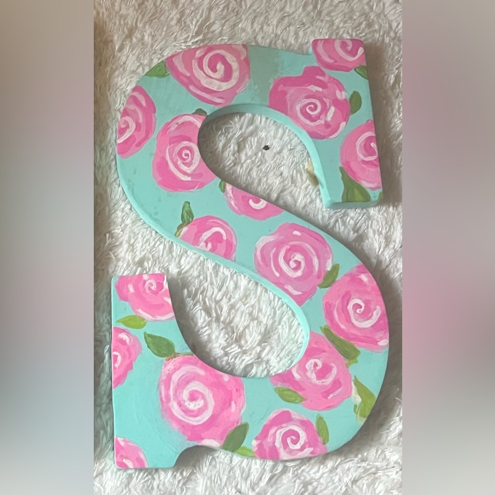 Lilly Pulitzer Wooden Letter S